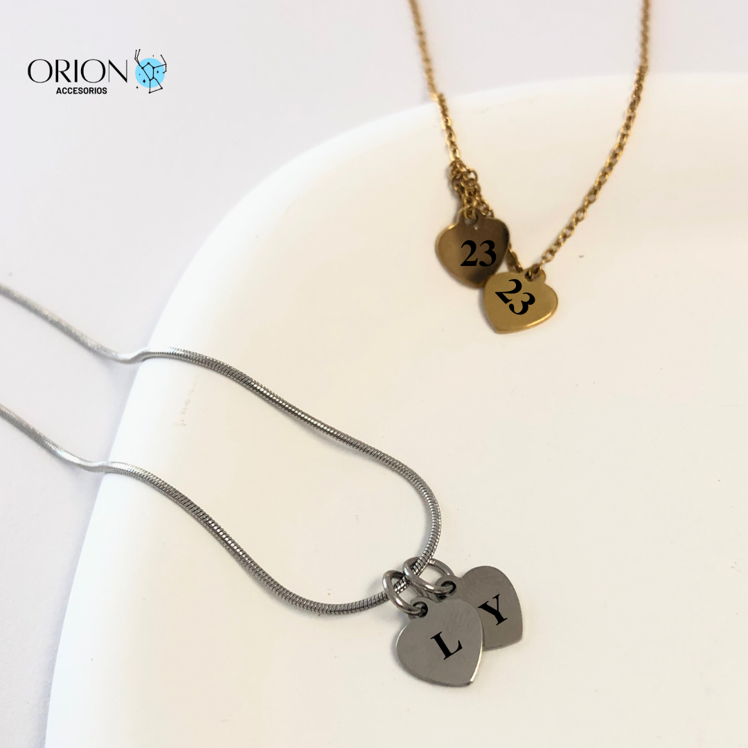 Collar Corazón Iniciales