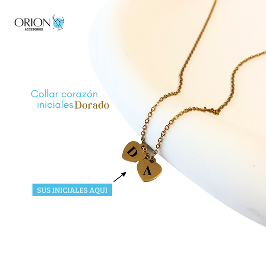 Collar Corazón Iniciales